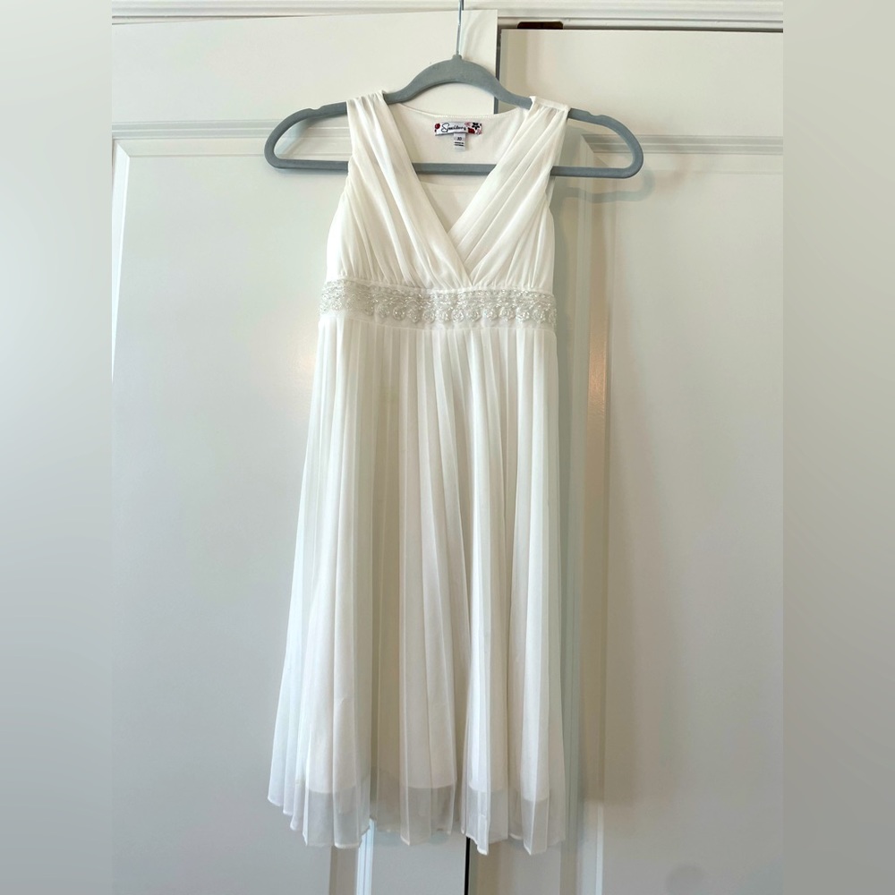Youth size 10, Ivory party/flower girl dress